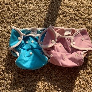 Set of two Thirsties size 2 diaper covers